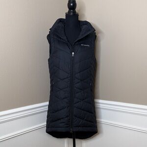Columbia Women's Black Quilted Vest, Black, Size Medium